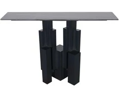 Siauras konsolinis staliukas, 120 cm, Modig, juodas