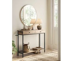 Songmics Konsolinis stalas, 30x100x80 cm, Rudas
