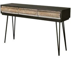 Konsolinis stalas Adesso, 140 x 80 x 35 cm, juoda