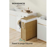 Songmics Skalbinių krepšys 55 L iš sintetinio rotango