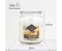 Kvapioji žvakė, Candle Brothers, 15x10 cm, kreminė