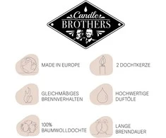 Kvapioji žvakė Candle Brothers 15x10 cm Oranžinė