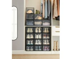 Songmics 18 batų dėžučių rinkinys, skirtas batams iki 46 dydžio