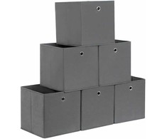 Songmics Saugojimo dėžės 30 x 30 x 30 cm 6 vnt.
