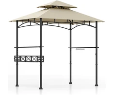 Lauko baldų komplektas Promotions Grilio pavėsinė 243,8x152,4x249 cm Smėlio spalvos