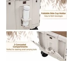 Promotions Universalus vežimėlis, 85x50x56 cm, Juoda ir Balta