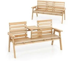 Promotions Lauko suolas, eglės mediena, 147,3x45,7 cm, natūralus