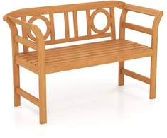 Lauko baldų komplektas Promotions Lauko dvivietė sofa 119.4x50.8x78.7 cm natūrali akacijos mediena