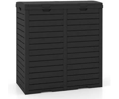 Promotions Lauko šiukšlių dėžė, 135 l, 77x40x86 cm, juoda