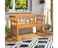 Lauko baldų komplektas Promotions Lauko dvivietė sofa 119.4x50.8x78.7 cm natūrali akacijos mediena