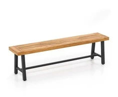 Promotions Lauko suolas, 160x31.8x45.7 cm, natūralios ir juodos spalvos