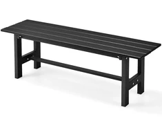 Lauko baldų komplektas Promotions Lauko suoliukas 119x36x41 cm juodas