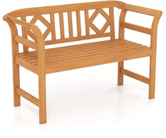 Lauko baldų komplektas Promotions Lauko dvivietė sofa 119.4x50.8x78.7 cm natūrali mediena