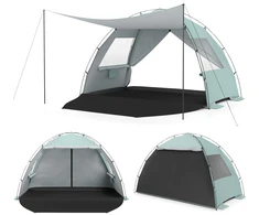 Lauko baldų komplektas Promotions Paplūdimio palapinė 259.1x149.9x160 cm Žalia saulės apsaugos poliesterio medžiaga