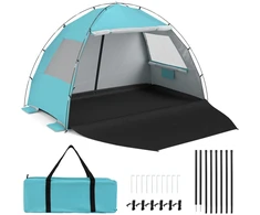 Lauko baldų komplektas Promotions Paplūdimio palapinė 259x150x160 cm Mėlyna saulės apsauga poliesteris