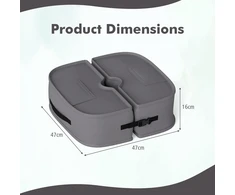 Lauko baldų komplektas Promotions Pavėsio stovo pagrindas 47x47x16 cm Pilka Oxford audinys