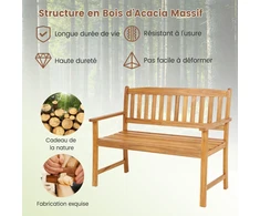 Lauko baldų komplektas Promotions Sodo suoliukas dviem 122x56x86 cm natūralios spalvos