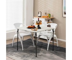 Lauko baldų komplektas Promotions Stovyklavimo stalas, 86.4x86.4x73.7 cm, baltas