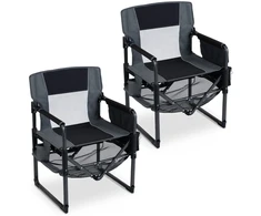 Lauko baldų komplektas Promotions Stovyklavimo kėdė 68,6x54,6x90,2 cm juoda/pilka