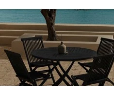 Lauko baldų komplektas Venture Design Valgomojo komplektas Kenya juodmedis