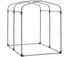 Lauko sandėliavimo angaras, SoBuy KLS11-K, 120x176x163 cm, sidabrinės spalvos