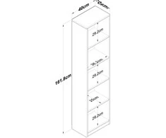 Asir Kalune Design Knygų lentyna HC111 - 2639