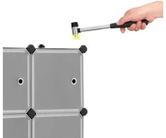 Songmics Plastikinė spintelė su 9 kubeliais