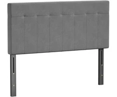 Lova Aosom Galvūgalis, 140x10x106/116/126 cm, Pilka, Metalas