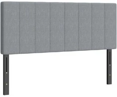 Lova Aosom Galvūgalis 160x10x106/116/126 cm pilkas, metalas