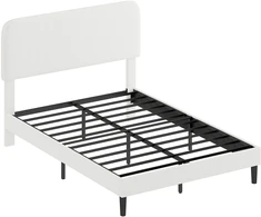 Lova Aosom Lovos rėmas 205x151x112 cm Balta metalas