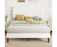Lova Aosom Lovos rėmas 205x151x112 cm Balta metalas