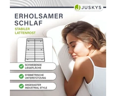 Lova Juskys Metalinis lovos rėmas Palamos 140x200x20 cm juodas su LED