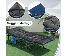 Lova Promotions Gulimosios kėdės pagalvė 190x70x7 cm tamsiai pilka