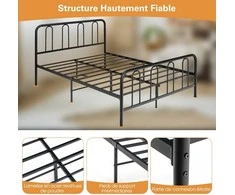 Lova Promotions Metalinis lovos rėmas, 208x164x101 cm, juodas