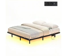 Lova Songmics Lovos rėmas 180x200x26 cm Juodas metalas