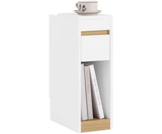 TV staliukas Naktinė spintelė, SoBuy FBT163-WN, 20x35x60 cm, Balta ir Mediena