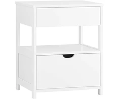 Naktinis staliukas, SoBuy FRG258-II-W, 45x38x55 cm