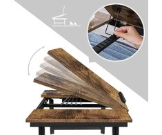 Songmics Vasagle Reguliuojamo aukščio pramoninio stiliaus nešiojamojo kompiuterio stovas