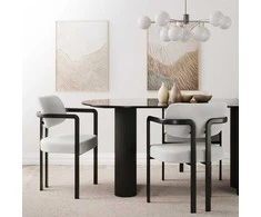 Novanook Apmušta kėdė, FLAIRE, 81x56,5x56 cm, Šviesiai pilka