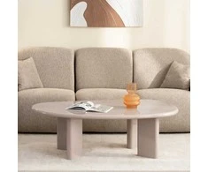 Novanook Kavos staliukas, NADIN, 42x130x80 cm, Natūralios odos spalva