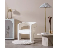 Novanook Lounge kėdė, LAUREN, 66x57x76 cm, Kremas