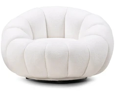 Novanook Lounge kėdė, LOEL, 66x100x100 cm, Balta