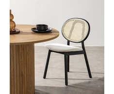 Novanook Medinė kėdė, SUMBA, 81.8x51.1x54.5 cm, Juoda