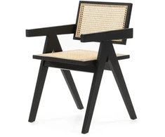 Novanook Medinis kėdė, Freja RENE, 78.5x51.7x54.1 cm, Juoda