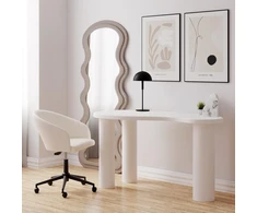 Novanook Rašomasis stalas, MOLYA, 75x140x70 cm, Baltas
