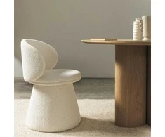 Novanook Sukamasis krėslas, CAMILLE, 56x54x76,5 cm, Baltas
