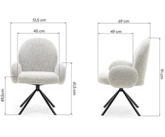 Novanook Sūpynės kėdė, FINEST, 91x51.5x69 cm, Pilka