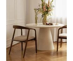 Novanook Valgomojo stalas, ADEL, 120x120x76 cm, Kremas