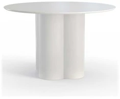 Novanook Valgomojo stalas, COLONA, 120x120x75 cm, Pilkai smėlio spalvos