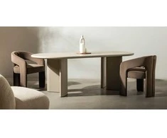 Novanook Valgomojo stalas, LOREN, 75x220x100 cm, Smėlio spalvos